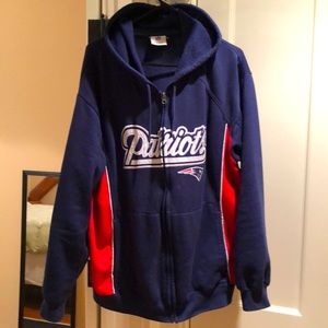 New England Patriots zip up hoodie